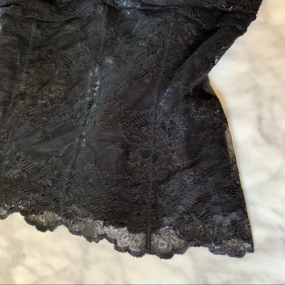 THE LIMITED black lace strapless zip up top NWT - Picture 8 of 16